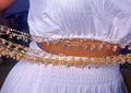 Gold Waist Chain with Crystal Drops