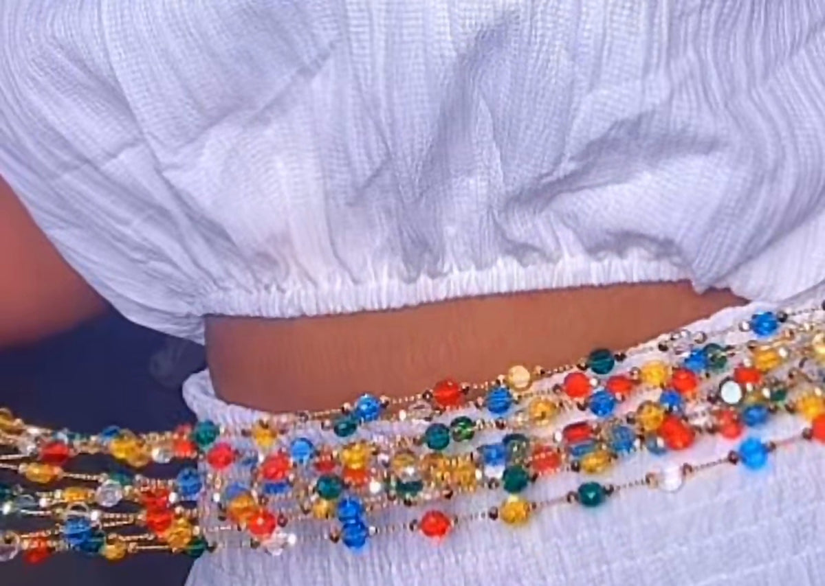 Multicolour Beaded Waist Chain
