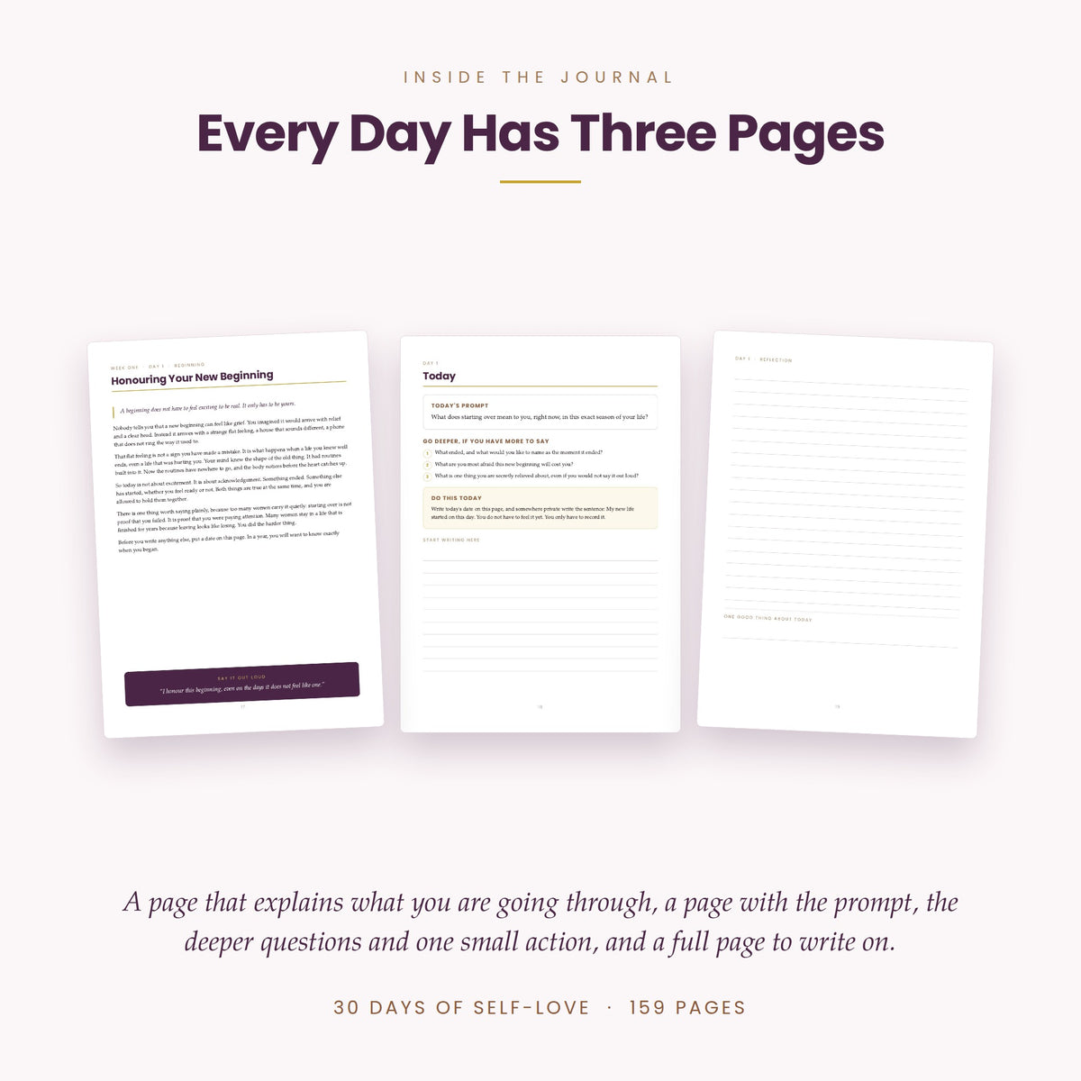30 Days of Self-Love: The Complete Journal and Handbook for Women Starting Over