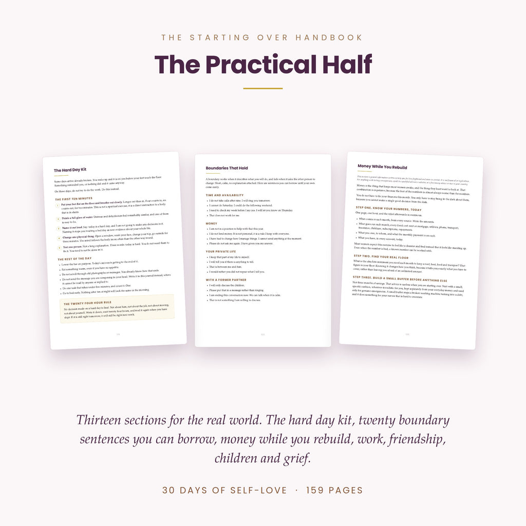30 Days of Self-Love: The Complete Journal and Handbook for Women Starting Over